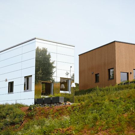 Wiesenglueck Tiny House Hotel Heiligenstadt Oda fotoğraf